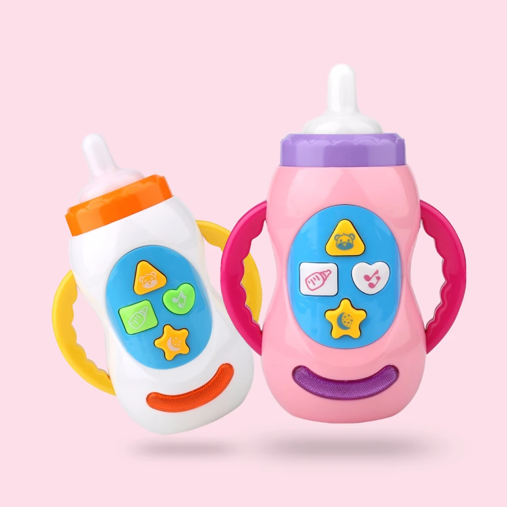 Mejor Compra Juguetes musicales seguros con sonido para bebé, botella de leche ligera, juguetes educativos de aprendizaje para alimentación Musical oXKjpLKw