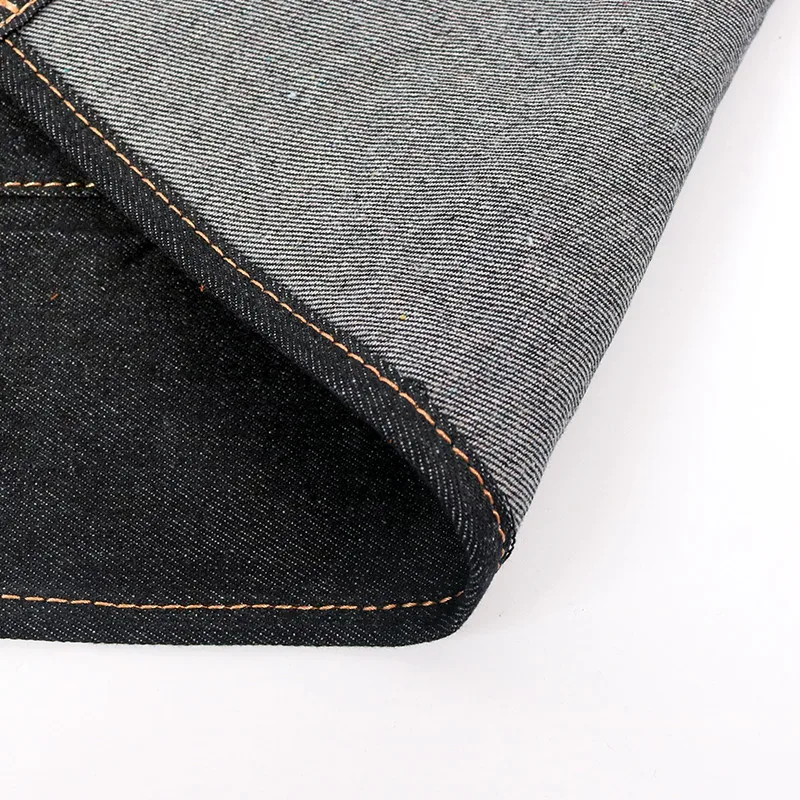 WEEYI Kitchen Apron Men Women Chef Cooking Denim Apron Kitchen Black Man aprons Pocket For Barista Bartender delantal cocina