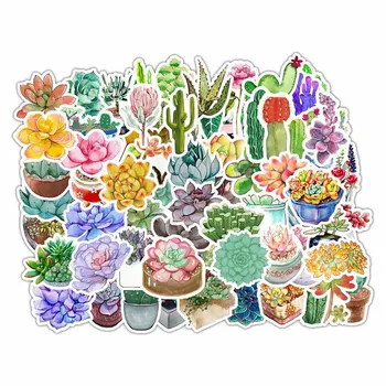 

70Pcs/Set New Cute Succulent Plants Diary Paper Lable Sealing Stickers Crafts And Scrapbooking Decorative Lifelog DIY Stationery