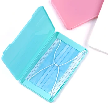 

Portable Tasteless Face Mask Container Dustproof Moisture-proof Mouth Mask Cover Storage Box Mask Organizer Holder Accessories