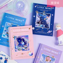 Bloc notes en papier avec impression couleur, 66 feuilles/132pages, joli carnet de notes avec bobine, Kawaii, fournitures scolaires, joli cadeau, papeterie 