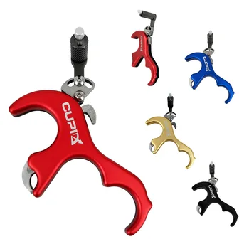 

Aluminum Left Right Hand Archery Release Aid 4 Finger Thumb Trigger for Compound Bow