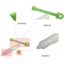 Stylo de peinture de gâteau en Silicone pour enfants, jouet, motifs de montage, poinçon, soupe, outils de cuisson, cuisine 2021 