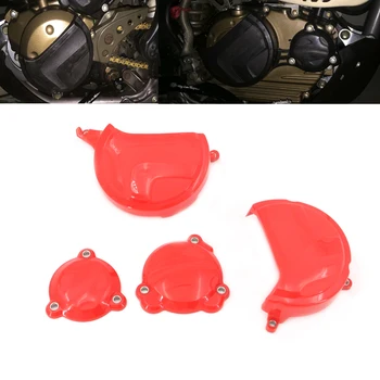 

For Kawasaki KLX125 KLX150 Off-road Motorcycle Red ABS Engine Guard Cover Set Protection
