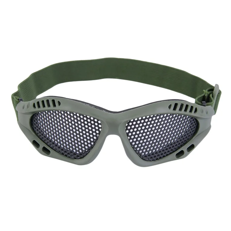Army Green Открытый глаз Защитные тактические очки страйкбол защитные очки с металлической сеткой для CS игры 3 цвета Прямая - Цвет: Army Green