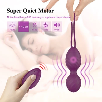 10 Speed Vaginal Tighten Exercise Vibrator Kegel Balls Ben wa ball G Spot Vibrator Egg Wireless Remote Control Sex Toy for Women 5
