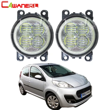 

Cawanerl 2 Pieces Car LED Bulb Fog Light Angel Eye Daytime Running Light DRL 12V Styling For Peugeot 107 Hatchback 2005 Onwards