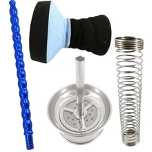 Для кальяна шланг наргиле алюминиевый кальян ручка наргиле шланг пружина уголь для кальяна полка из натуральной глины чаша для кальяна