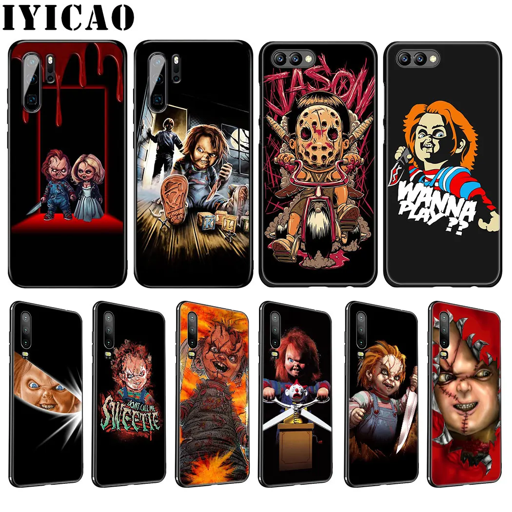 IYICAO Chucky Cool Soft Case for Huawei P30 P20 Pro P10 P8 P9 Lite Mini 2017 P Smart Z Plus 2019 Cover |