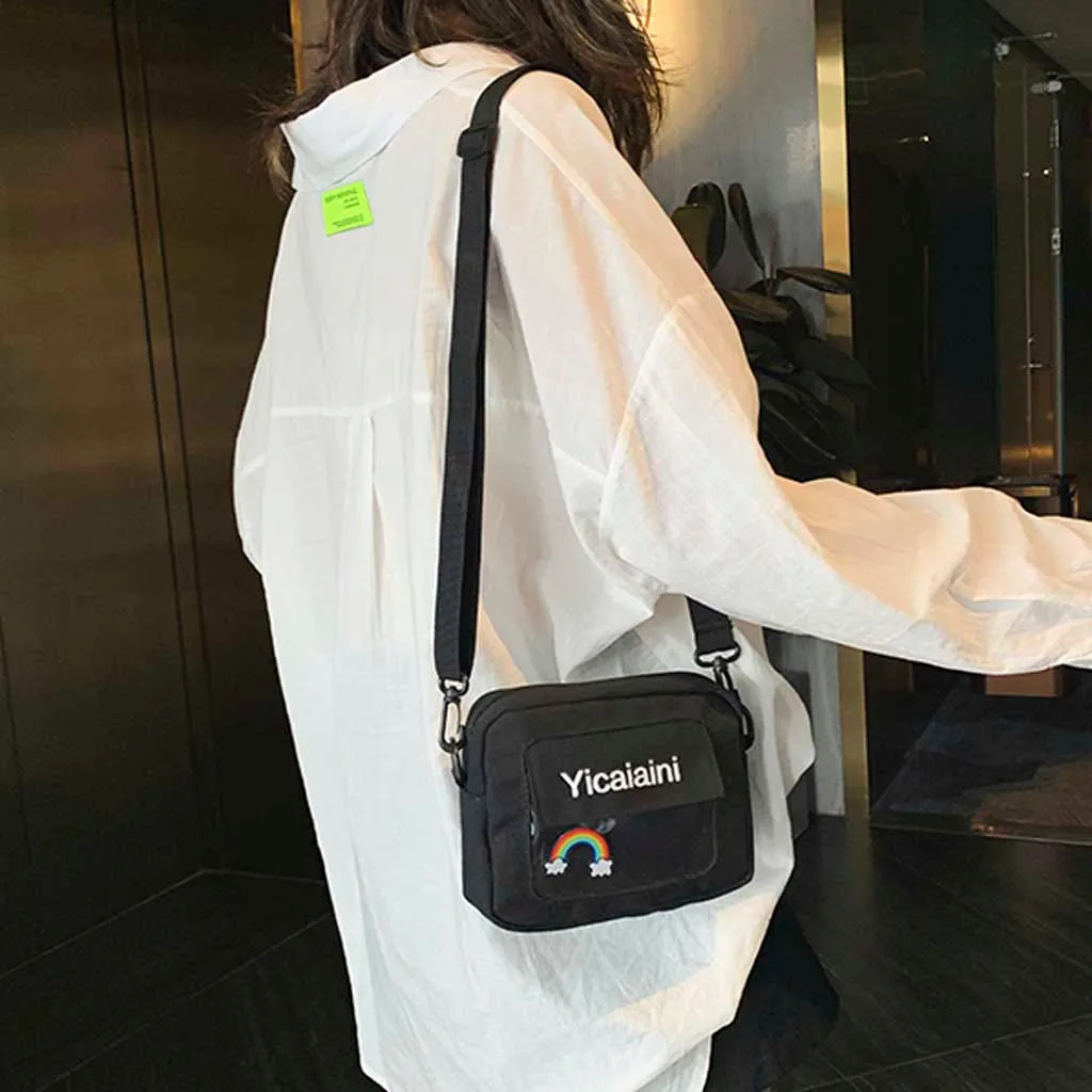 Women Handbag New Canvas Bag Student Shoulder Small Messenger Shoulder Bag Phone Wallet Bandolera Bolsa Feminina#25