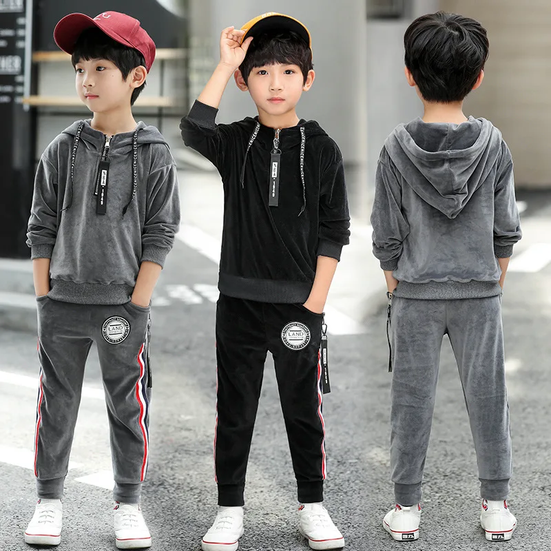 

Childrenswear New Products BOY'S Suit 2019 Autumn Korean-style Big Boy Gold Velvet Piece CHILDREN'S Suit