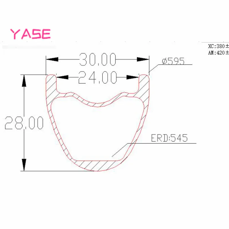 YASE 27.5er carbon mtb wheelset 30x28mm tubeless carbon disc wheel boost NOVATEC D791SB D792SB 110x15 148x12 bike disc wheels