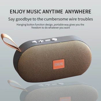 

T7 Mini Bluetooth Speaker With Ring Potable Wireless Loudspeaker Sound 3D Stereo Outdoor Music Speaker Support FM TF Card