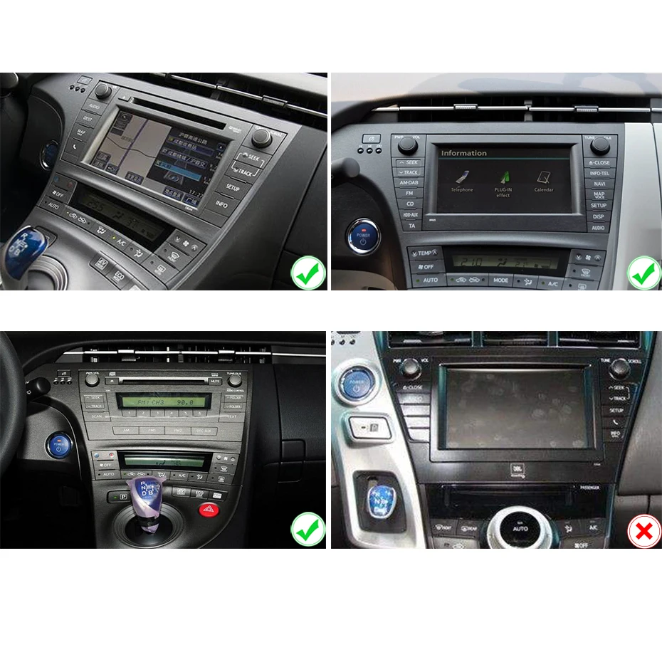 Perfect 4G+64G 8 CORE 2 DIN Android 9.0 CAR radio DVD PLAYER GPS For Toyota Prius 2009-2013 stereo multimedia unit WIFI DSP DVR obd2 IPS 4
