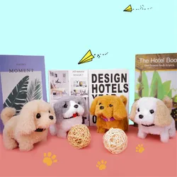 Poupée Animalière Électrique de Simulation pour Enfant, Peluche des Animaux Teddy, Corgi, Chien, Lapin, Remue la Queue et Bouge le Derrière, Jouet Robot Intéressant pour les Petits 