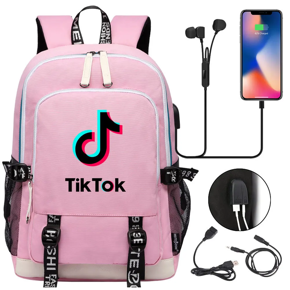 Tik tok grande capacidade dos homens mochila