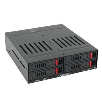 

Oimaster He-2006 4 Slots Sata Internal Rack 2.5 Inch Hard Drive Case Internal Mobile Rack With Led Indicator Built-In Fan