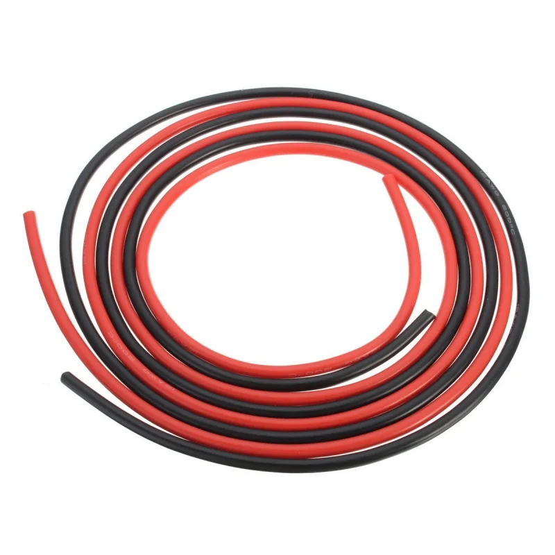 

12 AWG 10 Feet (3m) Gauge Silicone Wire Flexible Stranded Copper Cables for RC Black+Red