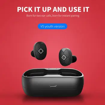 

Mini Wireless Bluetooth V5.0 In-Ear Earphone Portable Waterproof Sports Earbuds Earpiece With Charge Box