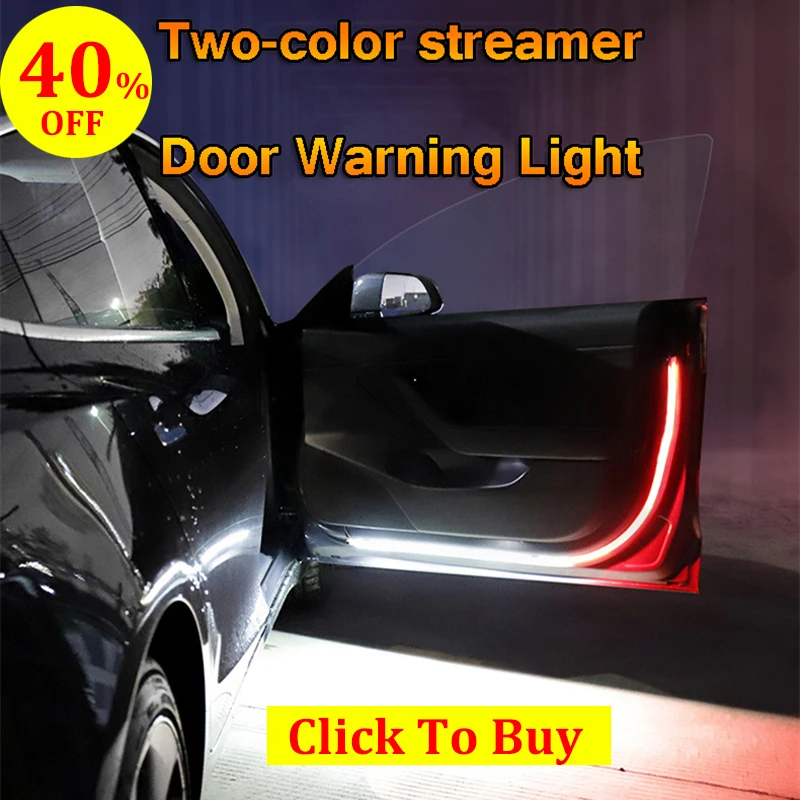 Led-Car-Openning-Door-Warning-Lights-Anti-collision-Strobe-Flashing-safety-lamp-White-Red-Streamer-Atmosphere