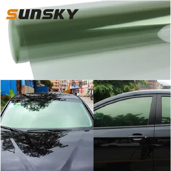 

1.52m× 0.5m Car Window Tint Film Anti-UV Cool Change Color Chameleon Window Scratch Resistant Membrane Sticker 9% 15% 40 60 70%