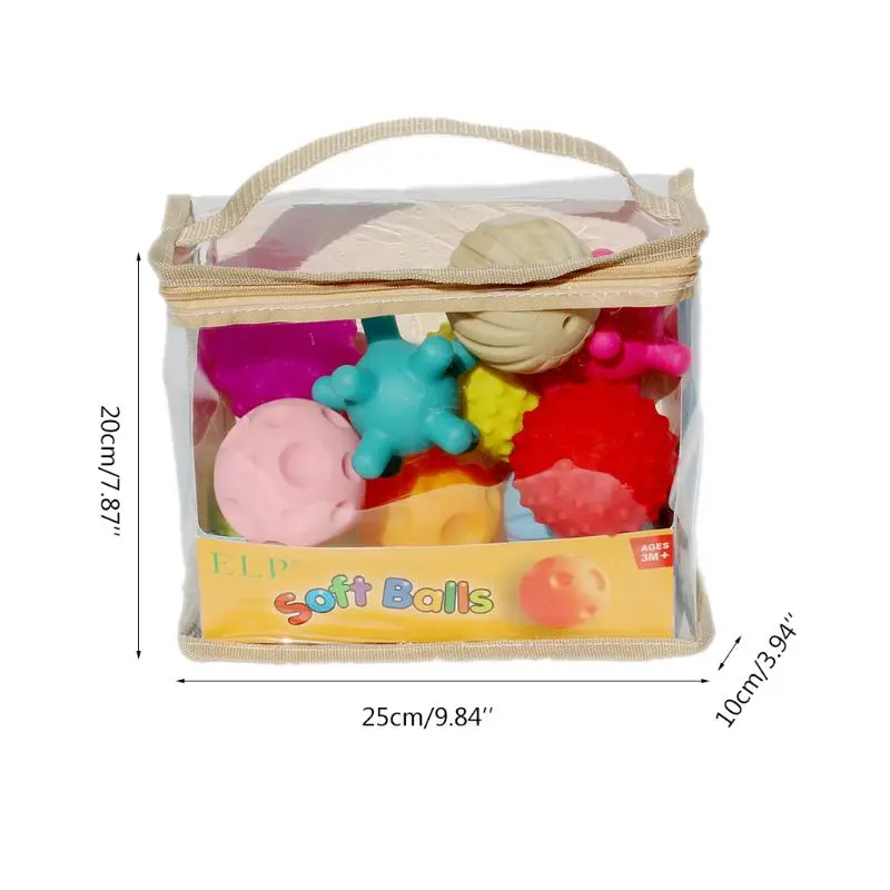 Baby toy hand catch ball baby training massage soft ball texture sensory toy birthday present