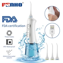 FUNHO Стоматологический Ирригатор полости рта Flosser портативный водоструйный оральный наконечник USB Перезаряжаемый для чистки зубов