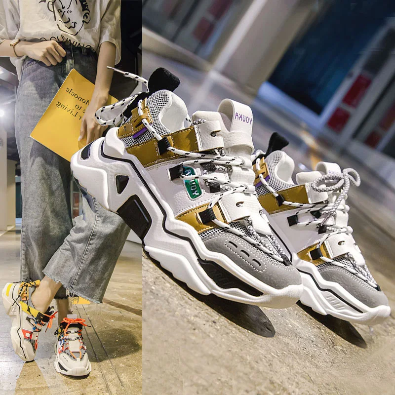 

LZJ Women Shoes Comfortable Fashion Ladies Casual Shoes Breathable Brand Sports Shoes Ladies Casual Shoes Flat Zapatos Mujer