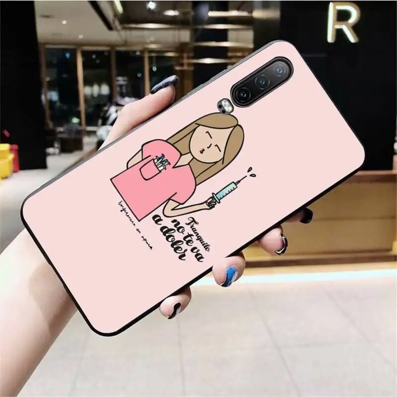 CUTEWANAN Nurse Medical Medicine Health Heart Phone Case Cover for Huawei P40 P30 P20 lite Pro Mate 20 Pro P Smart 2019 prime