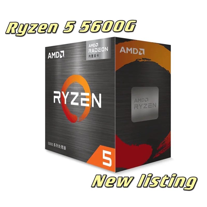 Процессор AMD Ryzen 5 5600G R5 3 9 ГГц шестиядерный двенадцатипоточный процессор 65 Вт L3 = 16M