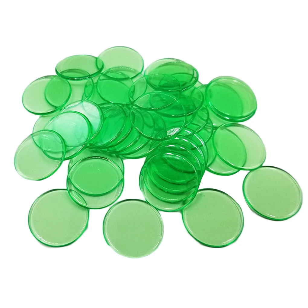 100PCS Set Plastic 19mm Chips Multi Color Markers Fun Family Club Children Game Supplies Counting Math Toys educational toys math toys