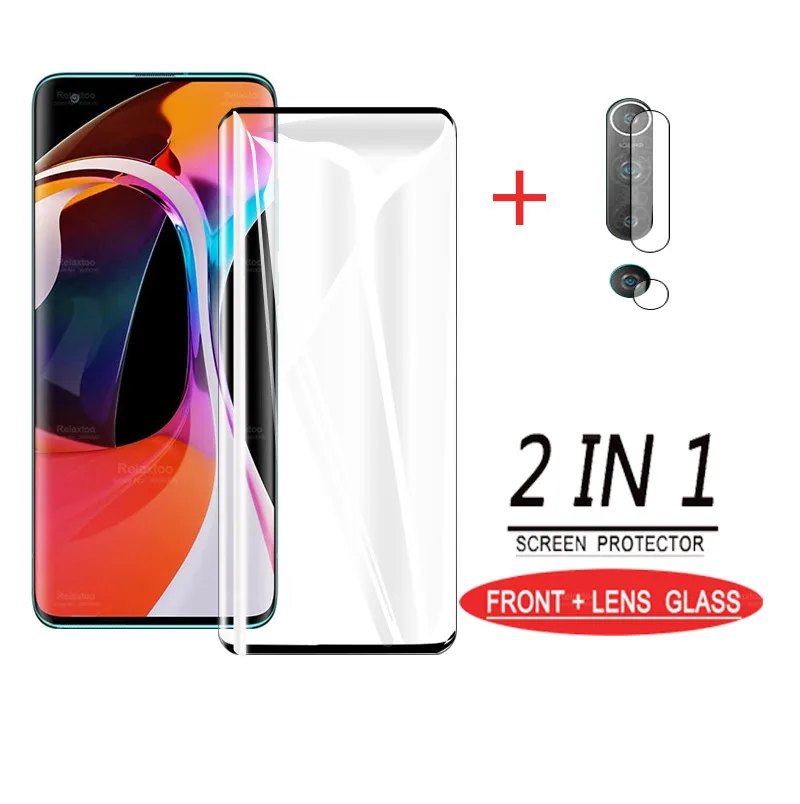 2 в 1 объектив камеры для xiaomi mi 10 pro защита экрана mi10 5G 2020 закаленное стекло на xiomi