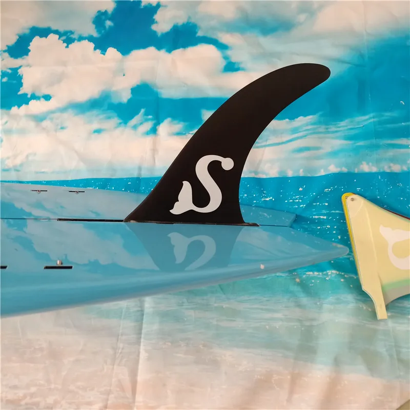 Билонг серфборд FCS плавники 8,2 дюймов весло из стекловолокна доска плавник Лонгборд плавник Sup доска центр плавник надутая доска серфинг