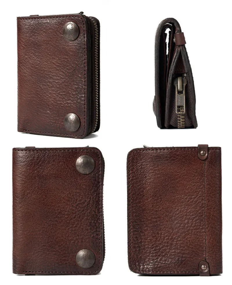 PNDME simple casual high quality genuine leather men's women's small wallet fashion vintage soft cowhide teens credit card purse