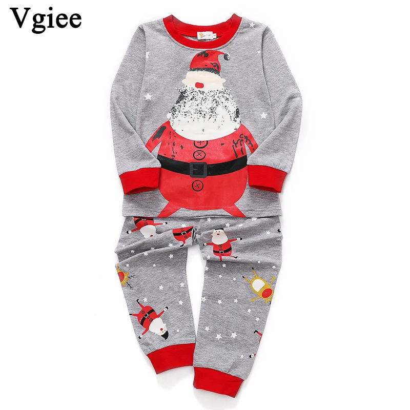 

Vgiee Christmas Outfits Winter Clothes for Girls Boys Outfits Kids Fall Winter Full Cartoon Unisex Children Set Clothes CC178