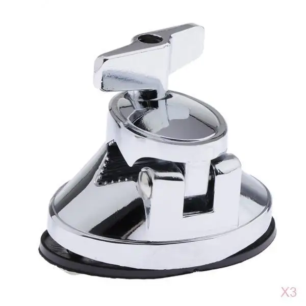 3pcs Drum Holder Base Plate Drum Tom Mount Bracket Durable Alloy Drum Kit