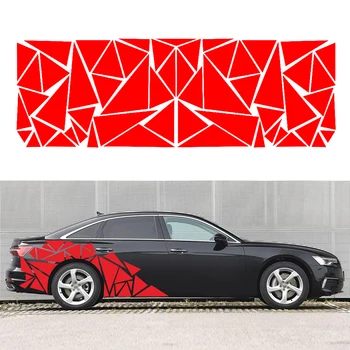 

Car Sticker Decor Red Vinyl Cars Trucks Motorcycles 1PC 200*60cm Triangle