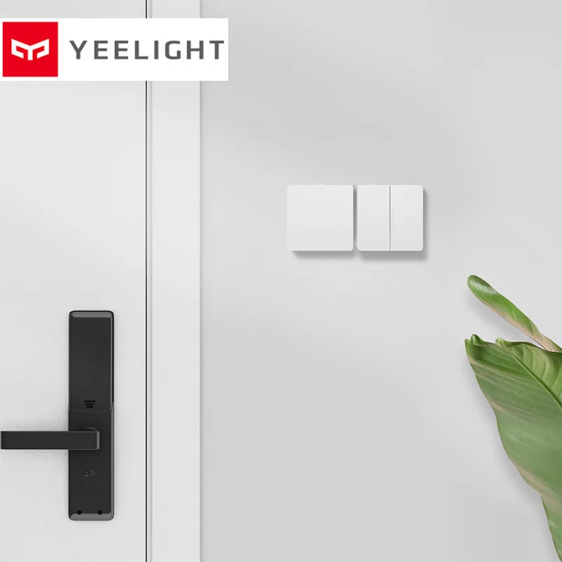 Xiaomi Mijia Yeelight Slisaon переключатель настенный переключатель открытый двойной переключатель управления 2 режима переключатель интеллектуальная лампа переключатель света