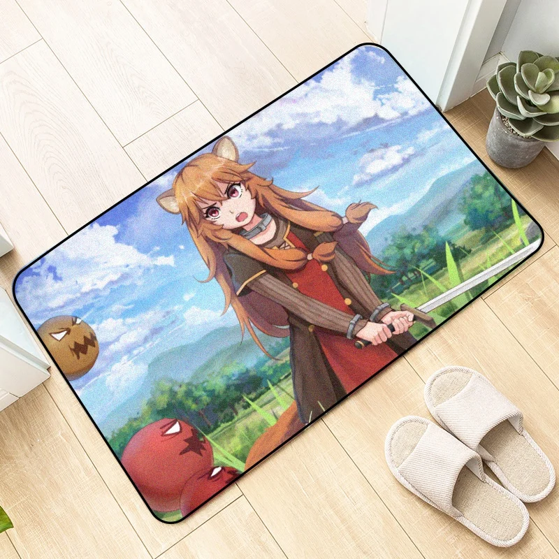 

Anime The Rising of the Shield Hero Raphtalia Floor Mat Carpet Decor DIY Custom Bedroom Anti-slip Rugs Doormat Kitchen Mats