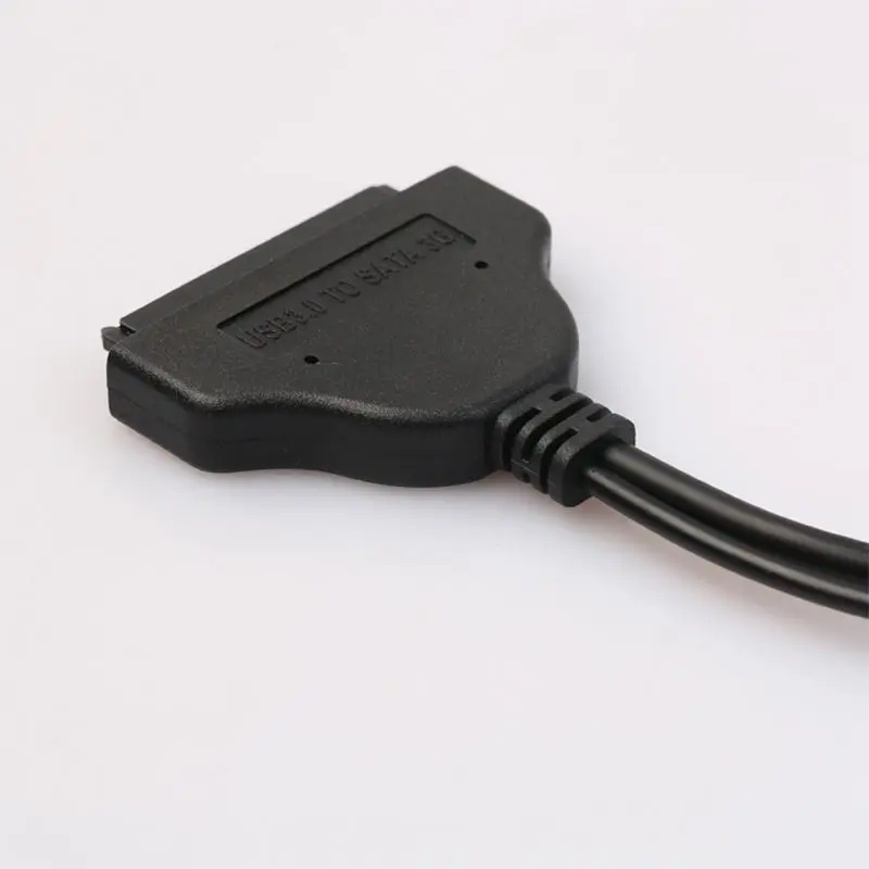 USB 3,0 на Sata 22pin данные расширенный кабель питания адаптер для 2,5 дюймов HDD жесткий диск Драйвер Кабель, 0,15 м/0,5 фута, черный