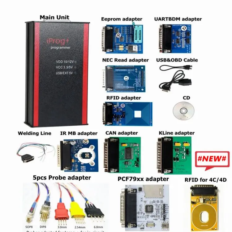 全配_7配件（绿板）+PCF79XX +5pcs Probe + 黄色RFID