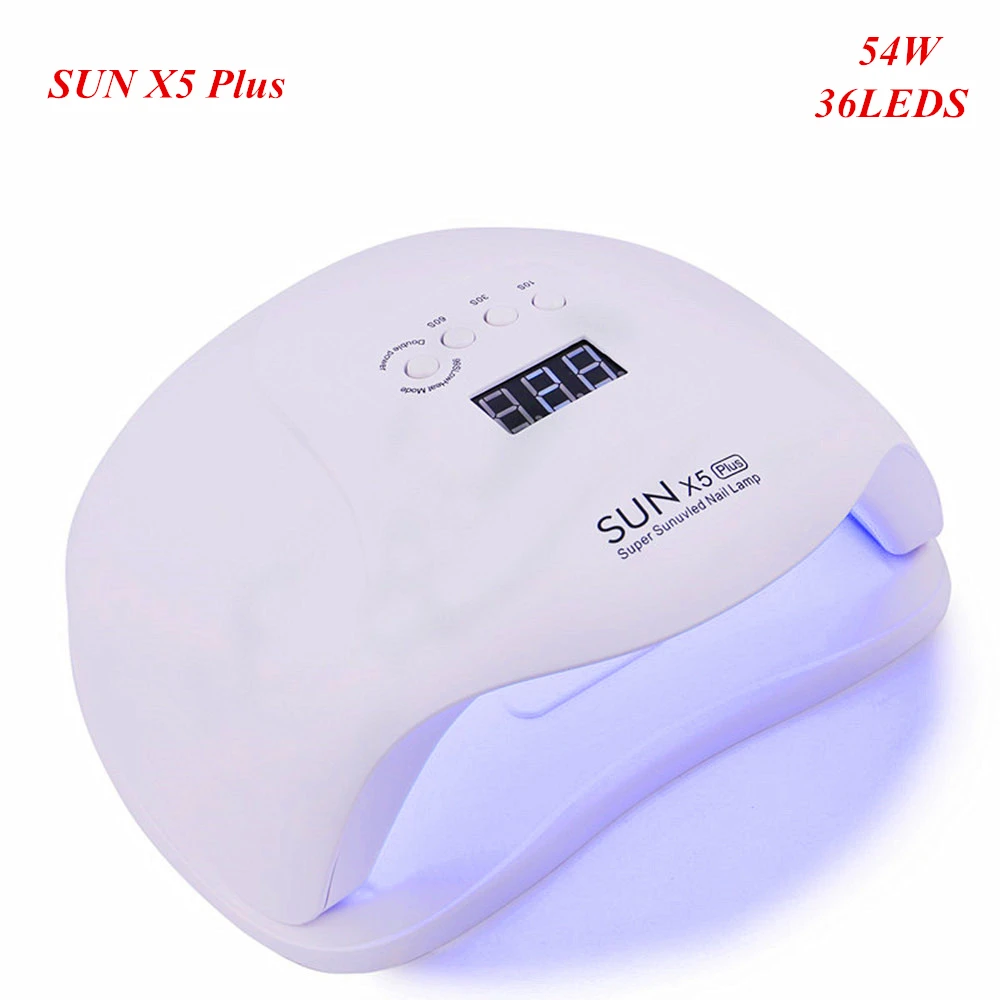 SUN X5 Plus лампа для ногтей Светодиодный УФ светильник сушки 54 Вт Гель лак