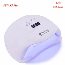 SUN X5 Plus лампа для ногтей Светодиодный УФ светильник сушки 54 Вт