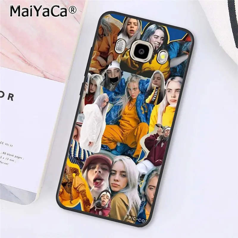 A4 MaiYaCa Billie Eilish Горячая музыка певица звезда чехол для телефона задняя крышка для samsung Galaxy J7 J6 J8 J4 J4Plus J7 DUO J7NEO J2 J5 Prime - Цвет: A4
