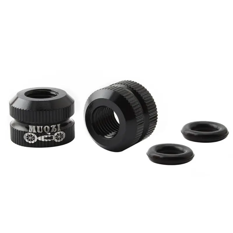 Black MTB дорожный велосипед Dead Fly велосипед правый рот гайка вакуумный шинный газ сопло гайки внутренняя труба клапан - Цвет: Black