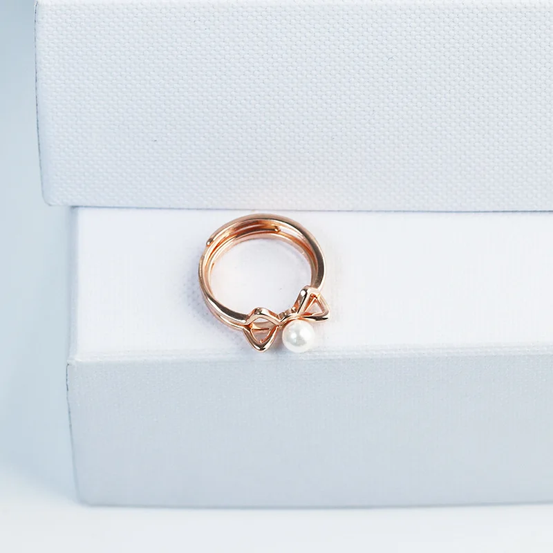 Женское серебряное кольцо в виде кошачьего уха|Кольца| |