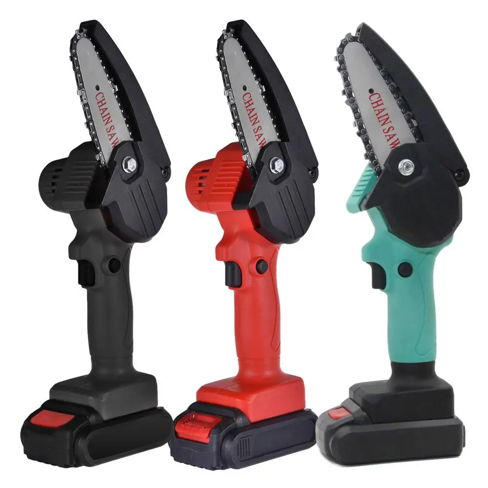 

Cordless Electric Chain Saw Household Small Handheld Electric Saw Wireless Lithium Battery Logging Orchard Electric Pruning Saw