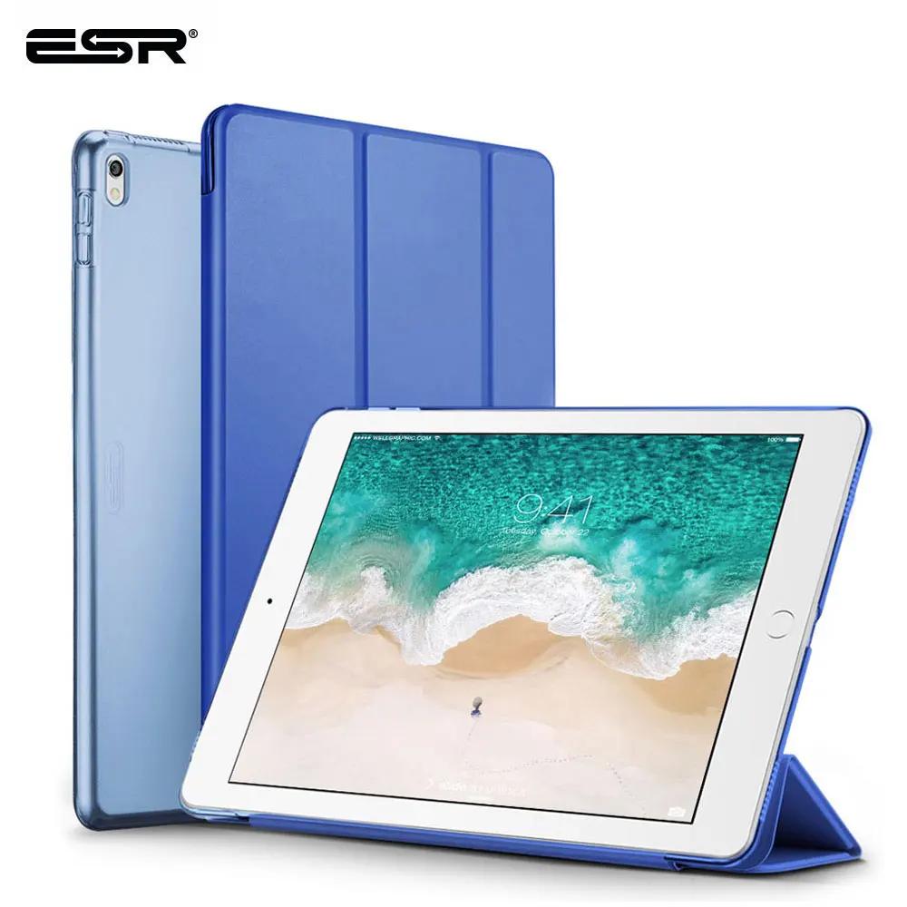 ESR Чехол для iPad Pro 12 9 2017 2 го поколения Сверхтонкая задняя крышка из искусственной