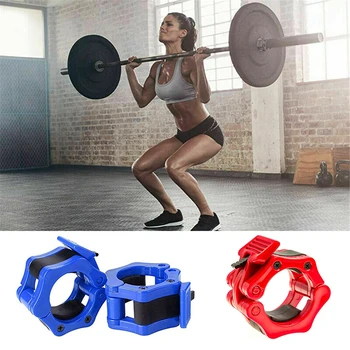

2Pc Olympic Dumbbell Barbell Bar Lock Weight Clamps Collars Gym Training 25mm Exercise Training Fitness Equipment Body Building