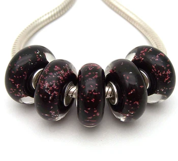 

JGWGT 997 5X 100% Authenticity S925 Sterling Silver Beads Murano Glass beads Fit European Charms Bracelet diy jewelry Lampwork